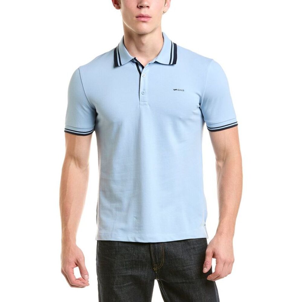 Gas Mens  Polo Shirt, Blue